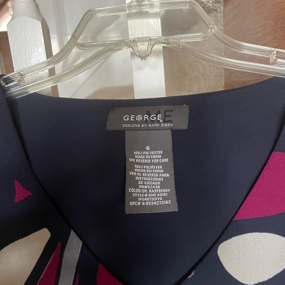 GEORGE ME Floral sleeveless fit & flare midi dress. Size 6. - Picture 2 of 3